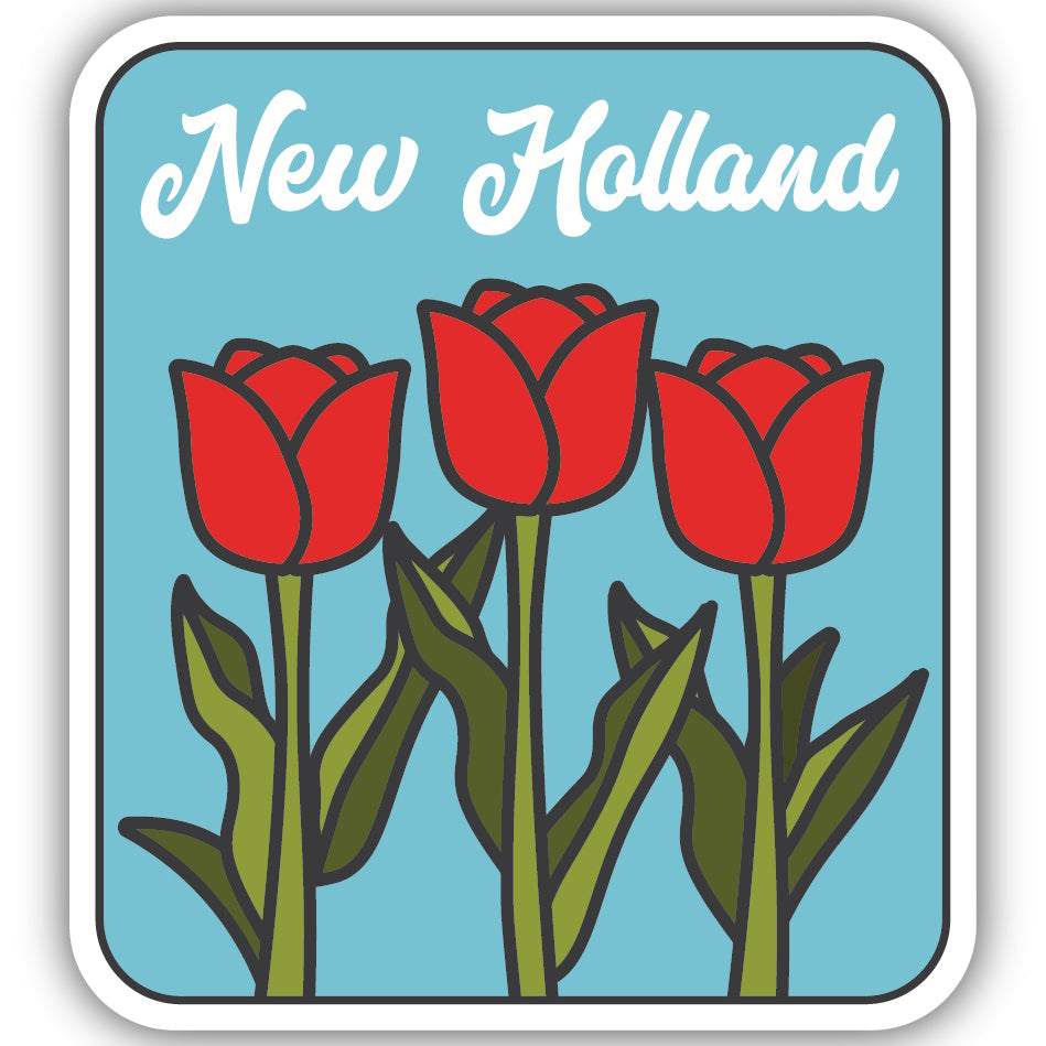 Name Drop: New Holland Flower Sticker 1552N-LSTK