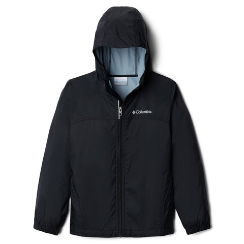 Front of Black Glennaker Rain Jacket