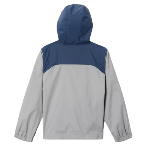 Back of Columbia Gray/Dark Mountain Glennaker Rain Jacket