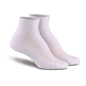 White Smooth Toe Ankle Socks 6-pack – Pitter Patter