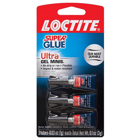 Loctite Super Glue Gel Tube 0.03 Oz 3 pack