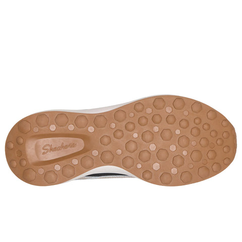 Sole of Skechers Slip-ins women's Montecito shoe in brown & black