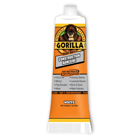All Purpose Gorilla Construction Adhesive 2.5 Oz. 8020002