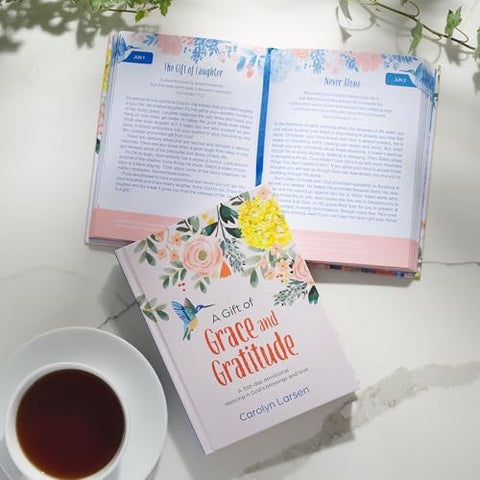 A Gift of Grace and Gratitude White Hardcover Devotional DEV329