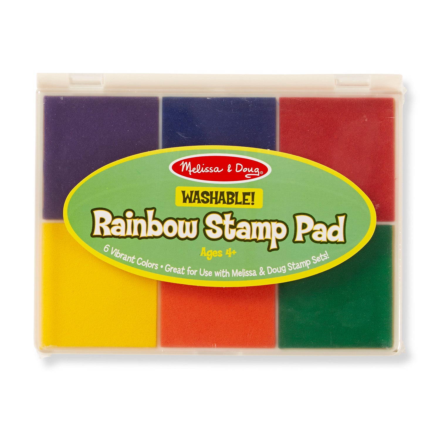 Large Stamp Pad - Non-toxic - Black, Blue or Red Ink - 4-1/4 in