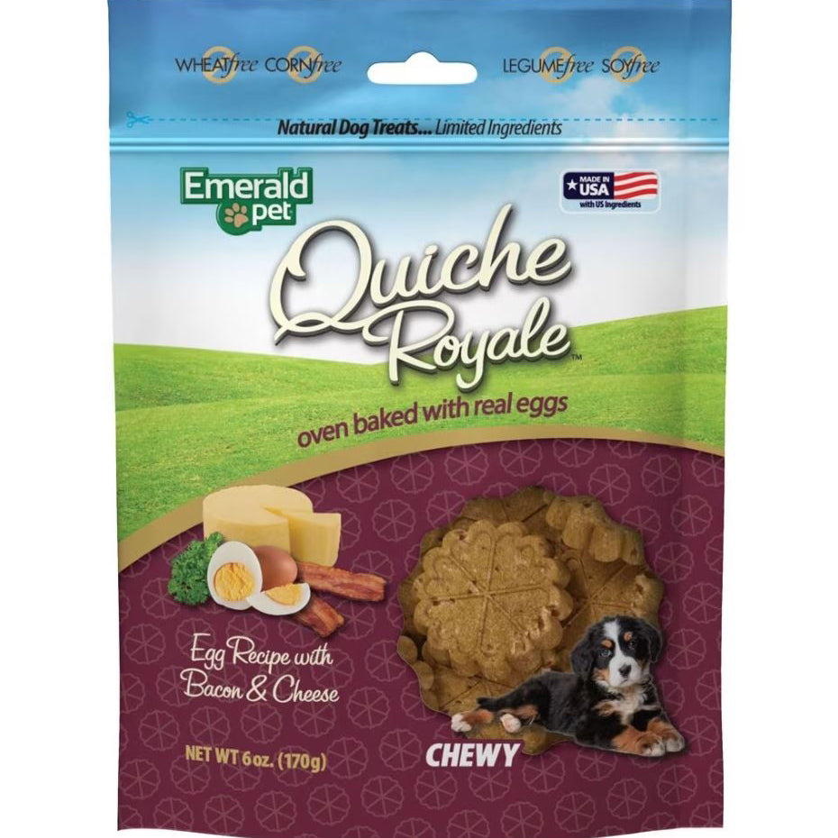 Quiche Royale Bacon & Cheese Chewy Dog Treats 16704-QB