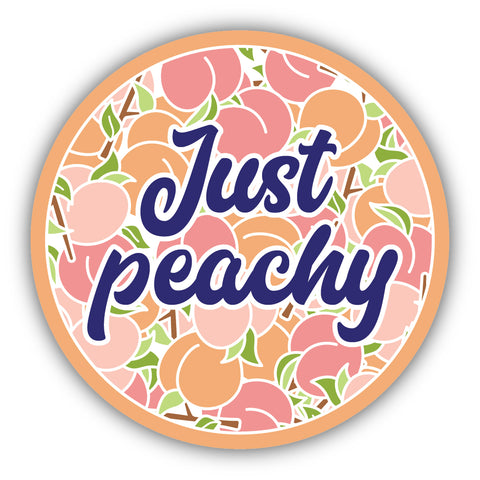 Peachy Circle Sticker 1755-LSTK