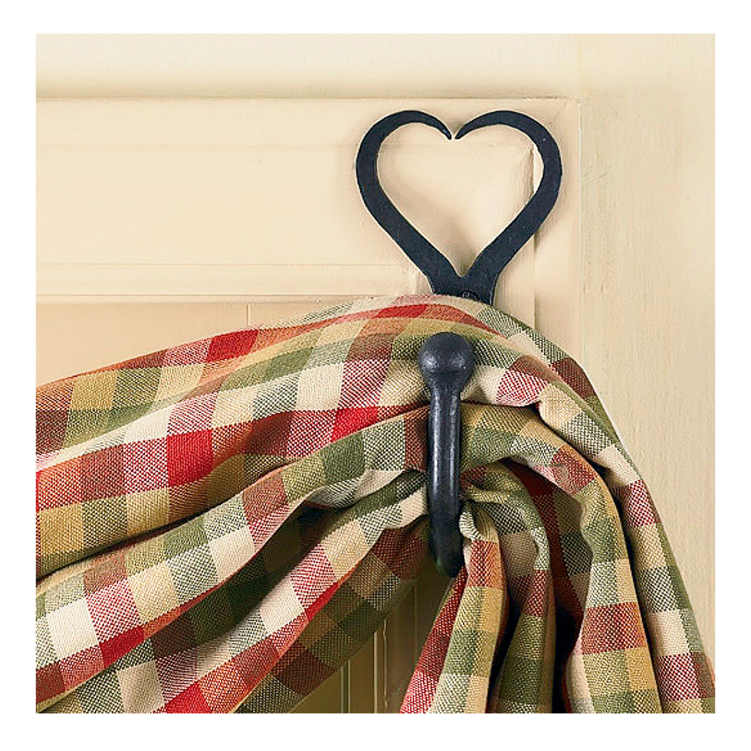 Forged Split Heart Curtain Hooks 22-602