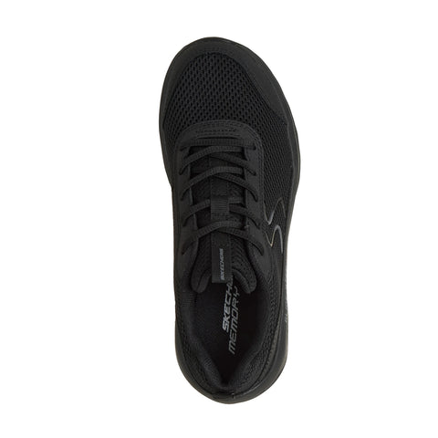 Top view of Skechers women's Glide-Step Sole Pollard Mills shoe in black