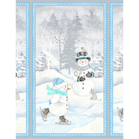 Snow Valley Cotton Fabric Panel 1810-42452-194