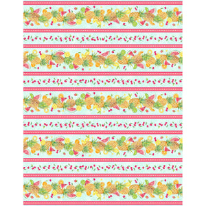 Wilmington Prints Squeeze The Day Collection Cotton Fabric Repeating Stripe Multi 1810-42461-435 