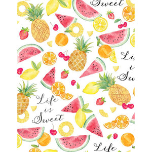 Wilmington Prints Squeeze The Day Collection Cotton Fabric Fruit Print 1810-42462