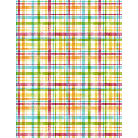 Wilmington Prints Squeeze The Day Collection Cotton Fabric Plaid 1810-42466-135