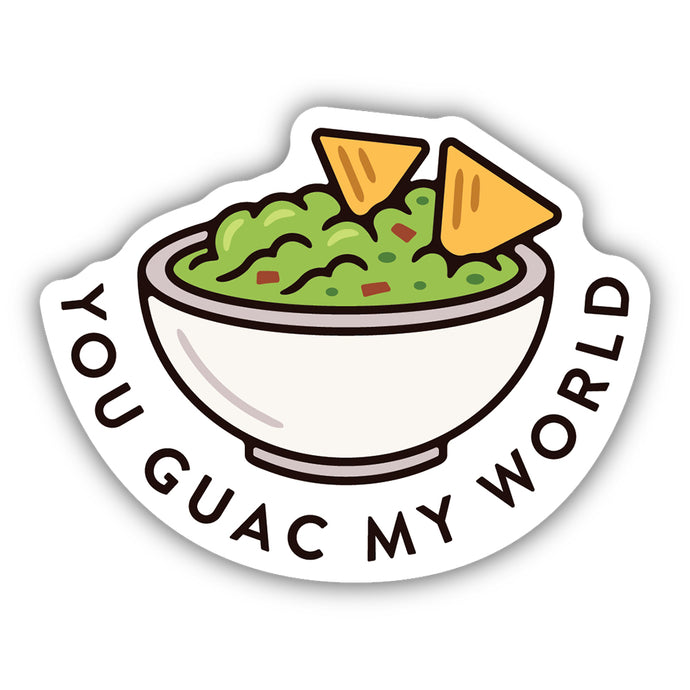 You Guac My World Guacamole Sticker 1826-LSTK