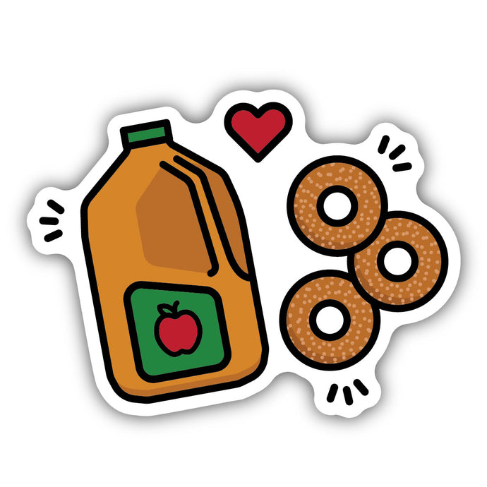 Apple Cider and Doughnuts Sticker 1831-LSTK