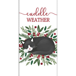 Set of CUDDLE WEATHER Christmas Terry Kitchen Towels by Kay Dee Designs