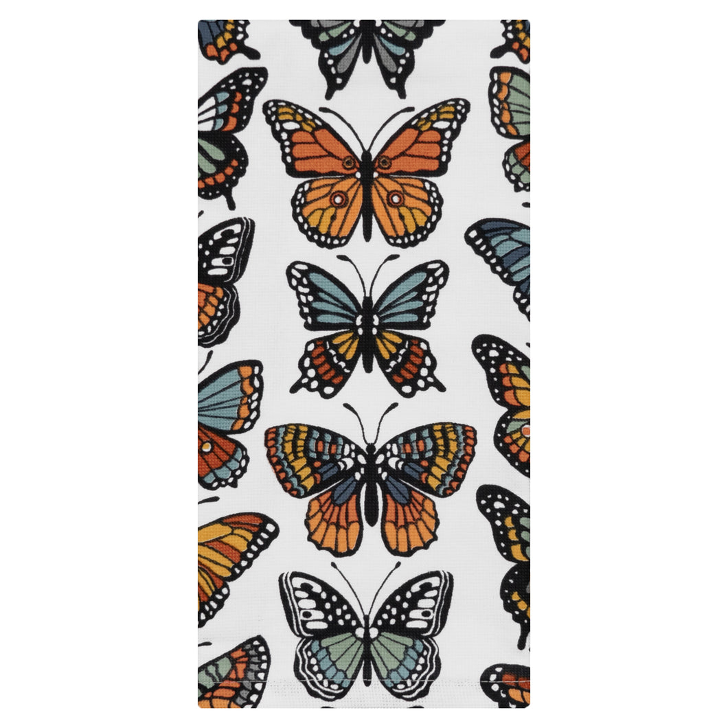 Butterfly Dream Embroidered Diamond Kitchen Towel 18436