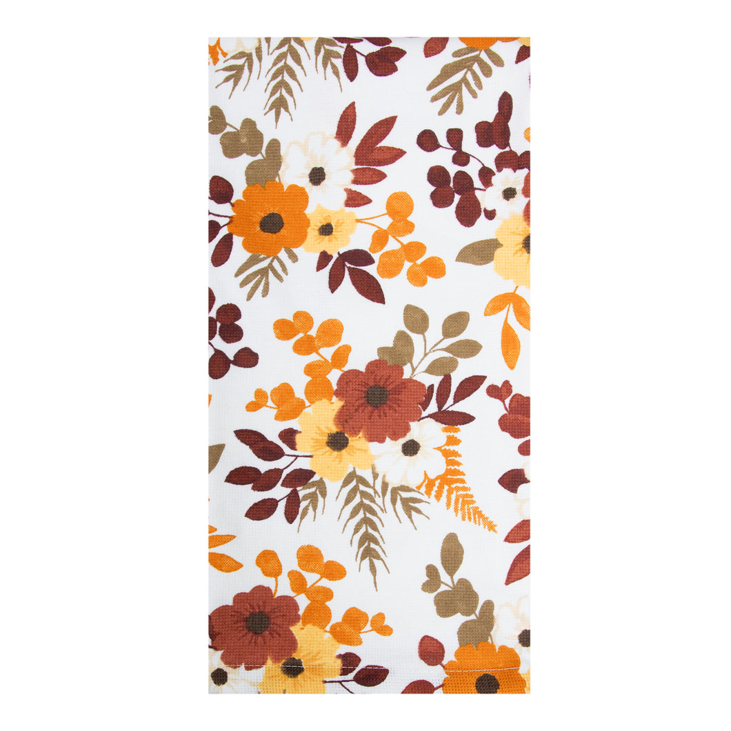 Harvest Woodland Floral Printed Dual Kitchen Towel 18441