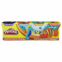 Play-Doh package of 4 tubs: purple, orange, green, yellow