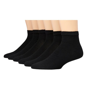 Black Men's Cushion Ankle Socks 186L6
