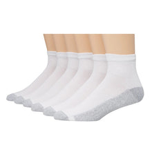White Men's Cushion Ankle Socks 186L6