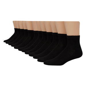 Black Men's Cushion Ankle Socks 186V12