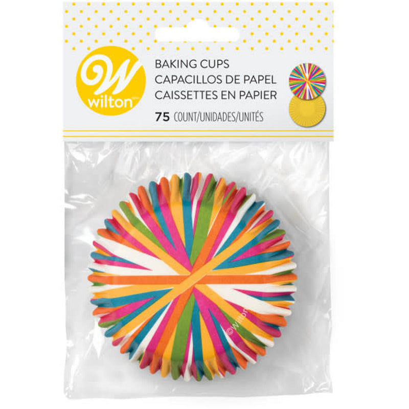 Great Value Watercolor Rainbow Cupcake Liners, 75 Count