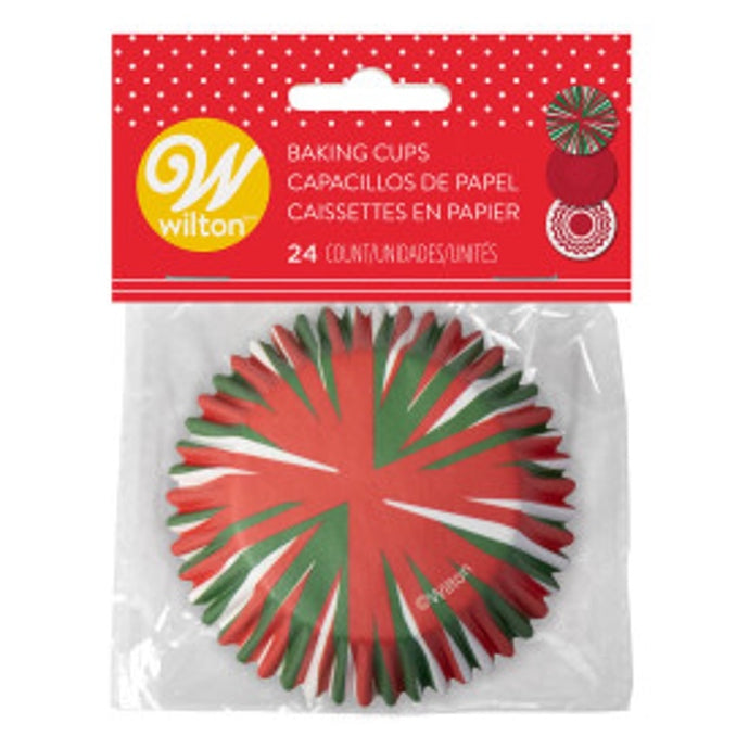 24-Count Holiday Swirl Baking Cups 191011005