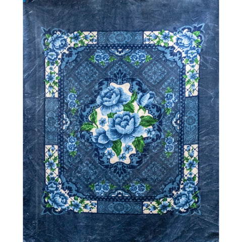 Cornflower Rose 79" x 95" Plush Queen-sized Blanket BLKT-1969