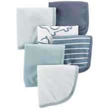 Blue Dog Baby 6-Pack Wash Cloths