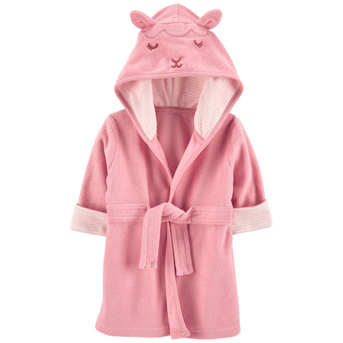Baby Girls' Lamb Hooded Terry Robe 1N691210