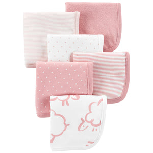 Pink Sheep Baby 6-Pack Wash Cloths