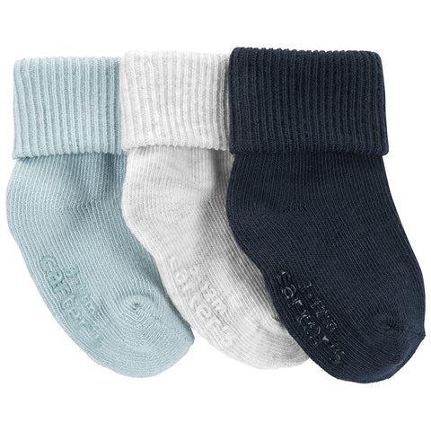 Baby 3-Pack Roll Cuff Booties 1N700310
