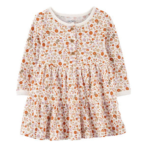 Baby Girls' Long-Sleeve Floral Thermal Dress 1P825810-972