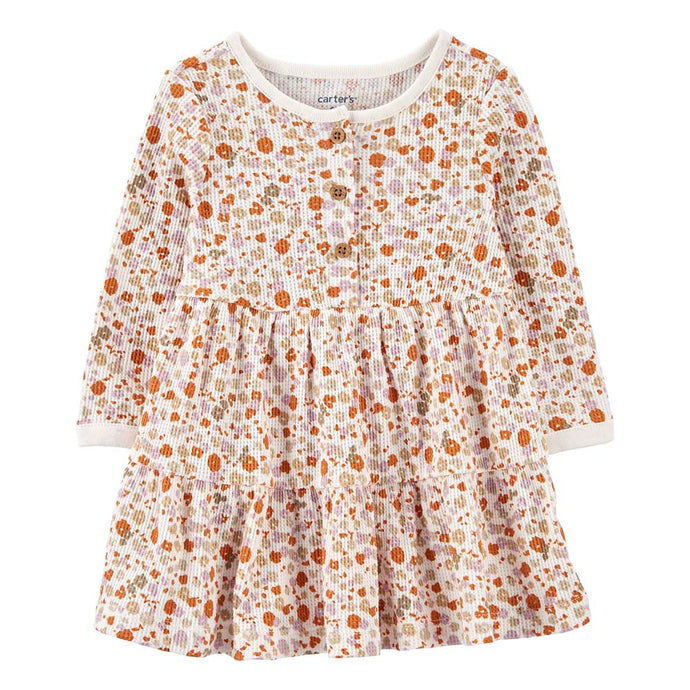 Baby Girls' Long-Sleeve Floral Thermal Dress 1P825810-972