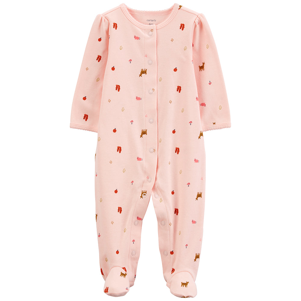 Carter's Baby Girls' Pink Print Snap-Up Sleep & Play Pajamas 1P839110 –  Good's Store Online