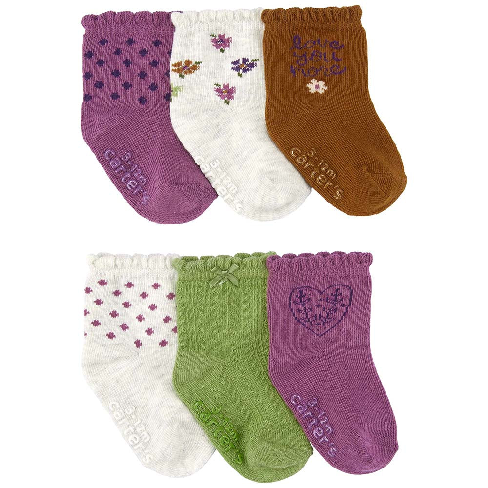  Carter's Boys' 12 Pack Baby Socks with Non-Skid Grippers,  Crew-Knit in Sneaker, 3-12 Months: Clothing, Shoes & Jewelry