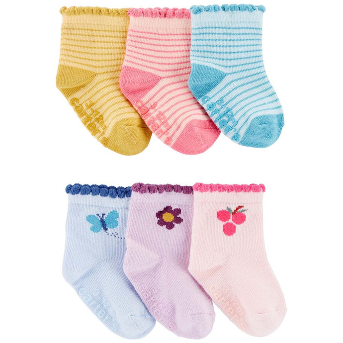 Baby Girls' 6-Pack Multi-Color Socks 1P881310