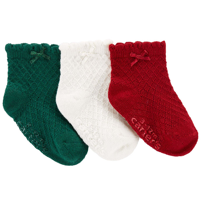 Baby Girls' 3-Pack Holiday Socks 1P881510-998