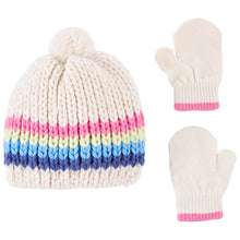 Baby Girls' 2-Piece Knit Cap & Mittens Set 1P882510