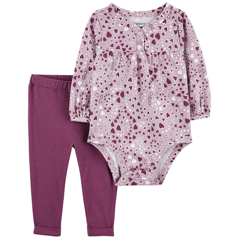 Baby Girl Carter's 2-Piece Crochet Bodysuit Pant Set
