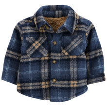 Baby Boys' Navy Plaid Shacket 1Q173810