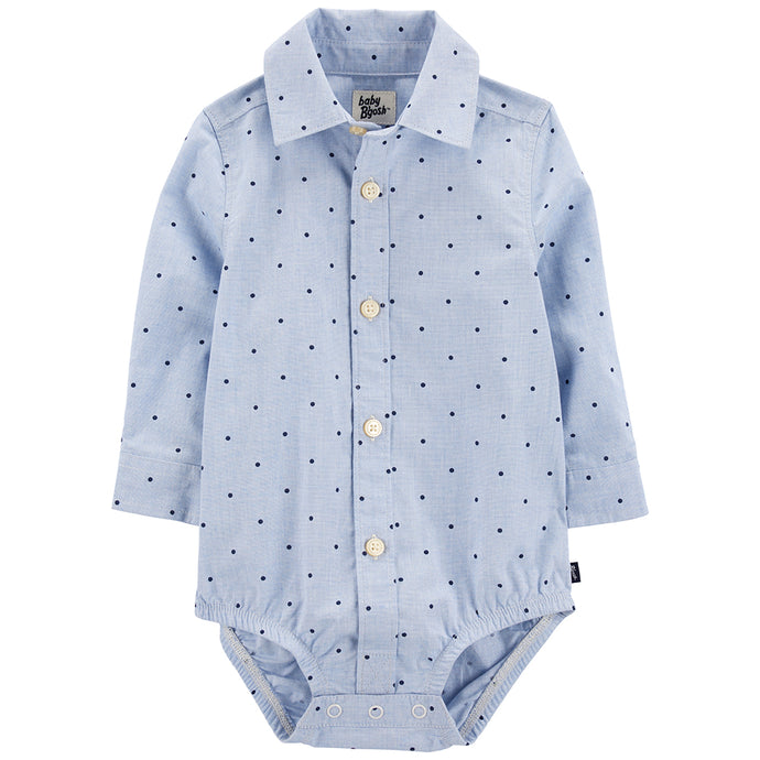 Baby Boys' Polka-Dot Button-Front Bodysuit 1Q433310