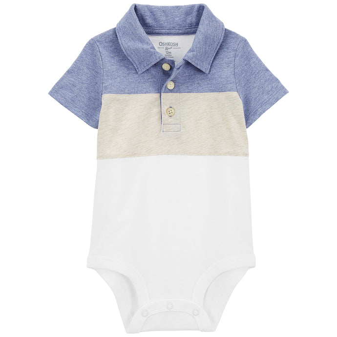 Baby Boys' Colorblock Striped Henley Bodysuit 1Q437210