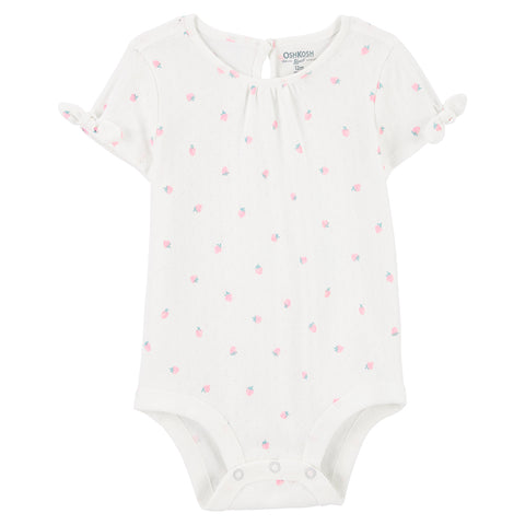 Baby Girls' Strawberry Pointelle Bodysuit 1Q441210