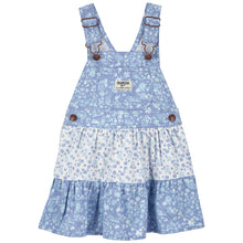 Front of Girls' Blue Floral Skirtalls 1Q442210