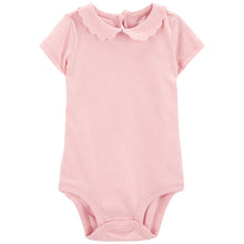 Pink Baby Girls' Scalloped Peter Pan Collar Jersey Bodysuit 1Q444010