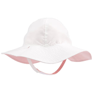 Baby Girls' Reversible Pink Sun Hat 1Q453310 White Side