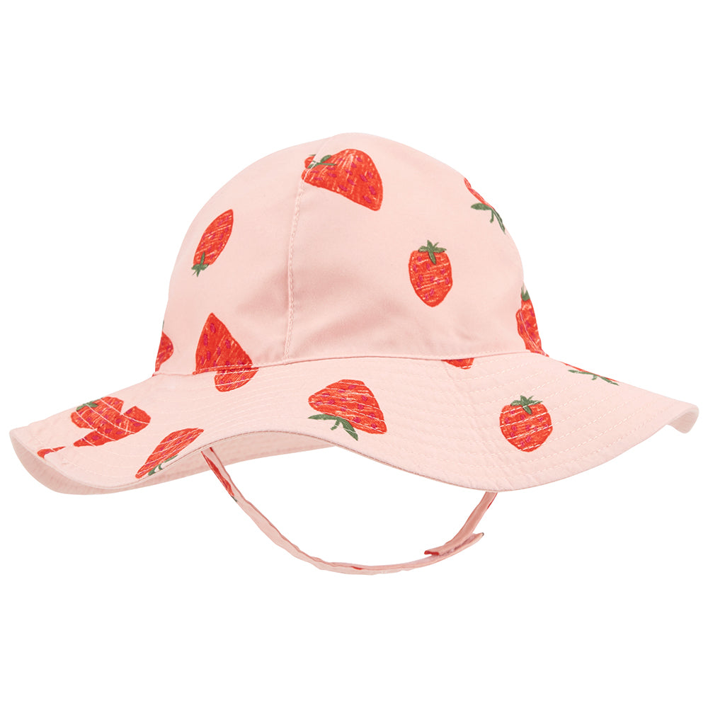 Store Girls\' 1Q453610 Baby Sun Good\'s Hat Carter\'s – Online Reversible Strawberry