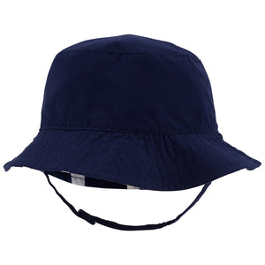 Boys' Reversible Striped Bucket Hat 1Q463210 Navy Side